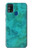 W3147 Aqua Marble Stone Hard Case and Leather Flip Case For Samsung Galaxy M31