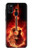 W0415 Fire Guitar Burn Hard Case and Leather Flip Case For Samsung Galaxy M21