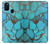 W2685 Aqua Turquoise Gemstone Graphic Printed Hard Case and Leather Flip Case For Samsung Galaxy M21