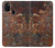 W2714 Rust Steel Texture Graphic Printed Hard Case and Leather Flip Case For Samsung Galaxy M21