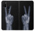 W3101 X-ray Peace Sign Fingers Hard Case and Leather Flip Case For Samsung Galaxy M21