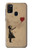 W3170 Girl Heart Out of Reach Hard Case and Leather Flip Case For Samsung Galaxy M21