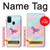 W3203 Rainbow Unicorn Hard Case and Leather Flip Case For Samsung Galaxy M21