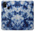 W3439 Fabric Indigo Tie Dye Hard Case and Leather Flip Case For Samsung Galaxy M21