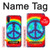 W1870 Tie Dye Peace Hard Case and Leather Flip Case For Samsung Galaxy M11