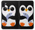 W2631 Cute Baby Penguin Hard Case and Leather Flip Case For Samsung Galaxy M11