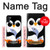 W2631 Cute Baby Penguin Hard Case and Leather Flip Case For Samsung Galaxy M11