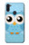 W3029 Cute Blue Owl Hard Case and Leather Flip Case For Samsung Galaxy M11