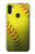 W3031 Yellow Softball Ball Hard Case and Leather Flip Case For Samsung Galaxy M11