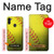 W3031 Yellow Softball Ball Hard Case and Leather Flip Case For Samsung Galaxy M11