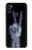 W3101 X-ray Peace Sign Fingers Hard Case and Leather Flip Case For Samsung Galaxy M11