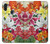 W3205 Retro Art Flowers Hard Case and Leather Flip Case For Samsung Galaxy M11