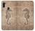 W3214 Seahorse Skeleton Fossil Hard Case and Leather Flip Case For Samsung Galaxy M11