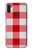 W3535 Red Gingham Hard Case and Leather Flip Case For Samsung Galaxy M11