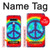 W1870 Tie Dye Peace Hard Case and Leather Flip Case For LG Stylo 6