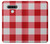 W3535 Red Gingham Hard Case and Leather Flip Case For LG Stylo 6