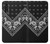 W3363 Bandana Black Pattern Hard Case and Leather Flip Case For LG Velvet