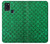 W2704 Green Fish Scale Pattern Graphic Hard Case and Leather Flip Case For Samsung Galaxy A21s