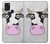 W3257 Cow Cartoon Hard Case and Leather Flip Case For Samsung Galaxy A21s