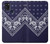 W3357 Navy Blue Bandana Pattern Hard Case and Leather Flip Case For Samsung Galaxy A21s