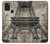 W3416 Eiffel Tower Blueprint Hard Case and Leather Flip Case For Samsung Galaxy A21s