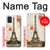 W2108 Eiffel Tower Paris Postcard Hard Case and Leather Flip Case For Samsung Galaxy A51 5G [for A51 5G only. NOT for A51]