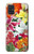 W3205 Retro Art Flowers Hard Case and Leather Flip Case For Samsung Galaxy A51 5G [for A51 5G only. NOT for A51]