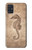 W3214 Seahorse Skeleton Fossil Hard Case and Leather Flip Case For Samsung Galaxy A51 5G [for A51 5G only. NOT for A51]