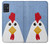 W3254 Chicken Cartoon Hard Case and Leather Flip Case For Samsung Galaxy A51 5G [for A51 5G only. NOT for A51]