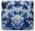 W3439 Fabric Indigo Tie Dye Hard Case and Leather Flip Case For Samsung Galaxy A51 5G [for A51 5G only. NOT for A51]
