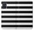 W1596 Black and White Striped Hard Case and Leather Flip Case For Samsung Galaxy A71 5G [for A71 5G only. NOT for A71]