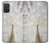 W1980 White Peacock Hard Case and Leather Flip Case For Samsung Galaxy A71 5G [for A71 5G only. NOT for A71]