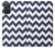 W2345 Navy Blue Shavron Zig Zag Pattern Hard Case and Leather Flip Case For Samsung Galaxy A71 5G [for A71 5G only. NOT for A71]