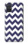 W2345 Navy Blue Shavron Zig Zag Pattern Hard Case and Leather Flip Case For Samsung Galaxy A71 5G [for A71 5G only. NOT for A71]