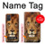 W2870 Lion King of Beasts Hard Case and Leather Flip Case For Samsung Galaxy A71 5G [for A71 5G only. NOT for A71]