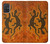 W2901 Lizard Aboriginal Art Hard Case and Leather Flip Case For Samsung Galaxy A71 5G [for A71 5G only. NOT for A71]