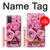 W2943 Pink Rose Hard Case and Leather Flip Case For Samsung Galaxy A71 5G [for A71 5G only. NOT for A71]