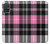 W3091 Pink Plaid Pattern Hard Case and Leather Flip Case For Samsung Galaxy A71 5G [for A71 5G only. NOT for A71]