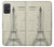 W3474 Eiffel Architectural Drawing Hard Case and Leather Flip Case For Samsung Galaxy A71 5G [for A71 5G only. NOT for A71]