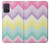 W3514 Rainbow Zigzag Hard Case and Leather Flip Case For Samsung Galaxy A71 5G [for A71 5G only. NOT for A71]