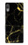 W2896 Gold Marble Graphic Printed Hard Case and Leather Flip Case For Sony Xperia L3