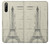 W3474 Eiffel Architectural Drawing Hard Case and Leather Flip Case For Sony Xperia L4