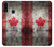 W2490 Canada Maple Leaf Flag Texture Hard Case and Leather Flip Case For Samsung Galaxy A20s