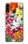 W3205 Retro Art Flowers Hard Case and Leather Flip Case For Samsung Galaxy A20s