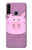 W3269 Pig Cartoon Hard Case and Leather Flip Case For Samsung Galaxy A20s