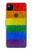 W2683 Rainbow LGBT Pride Flag Hard Case and Leather Flip Case For Google Pixel 4a