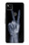 W3101 X-ray Peace Sign Fingers Hard Case and Leather Flip Case For Google Pixel 4a