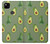 W3285 Avocado Fruit Pattern Hard Case and Leather Flip Case For Google Pixel 4a