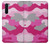 W2525 Pink Camo Camouflage Hard Case and Leather Flip Case For OnePlus Nord