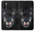 W2823 Black Wolf Blue Eyes Face Hard Case and Leather Flip Case For OnePlus Nord